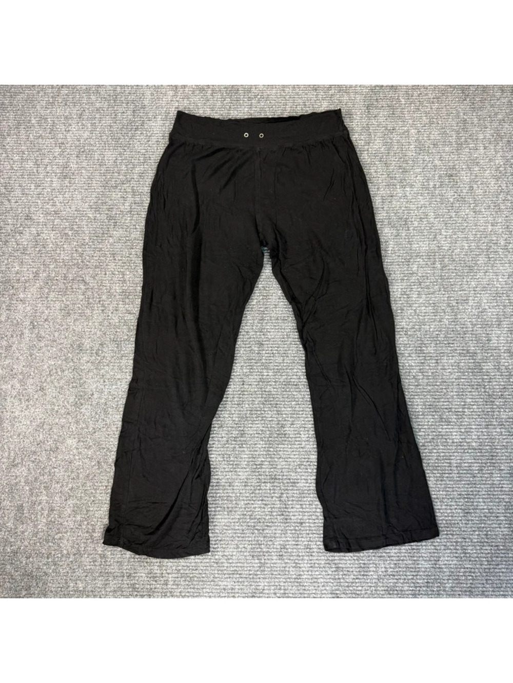 Thin Comfy Yoga Pants Flared Leg Size 3X Black